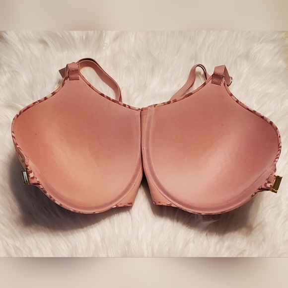 Victoria Secret Incredible Perfect Shape Underwire Tan Leopard Print Bra 36DDD - Picture 4 of 7